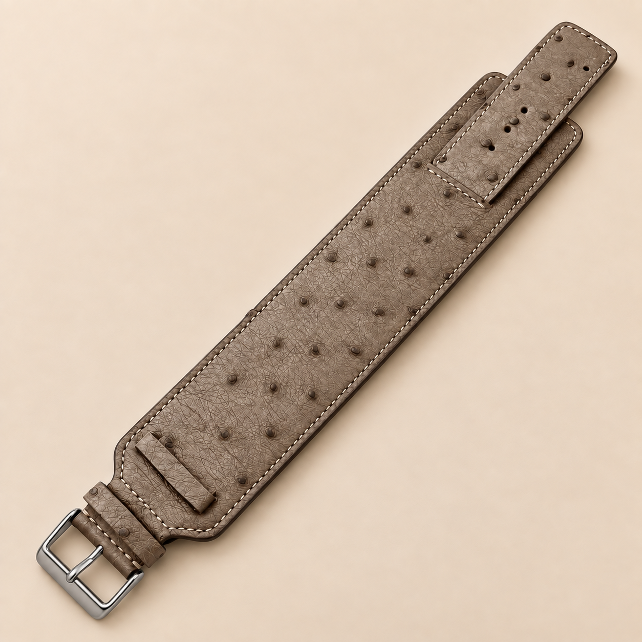 Lederarmband breit Paula blassbraun LE10141-mi