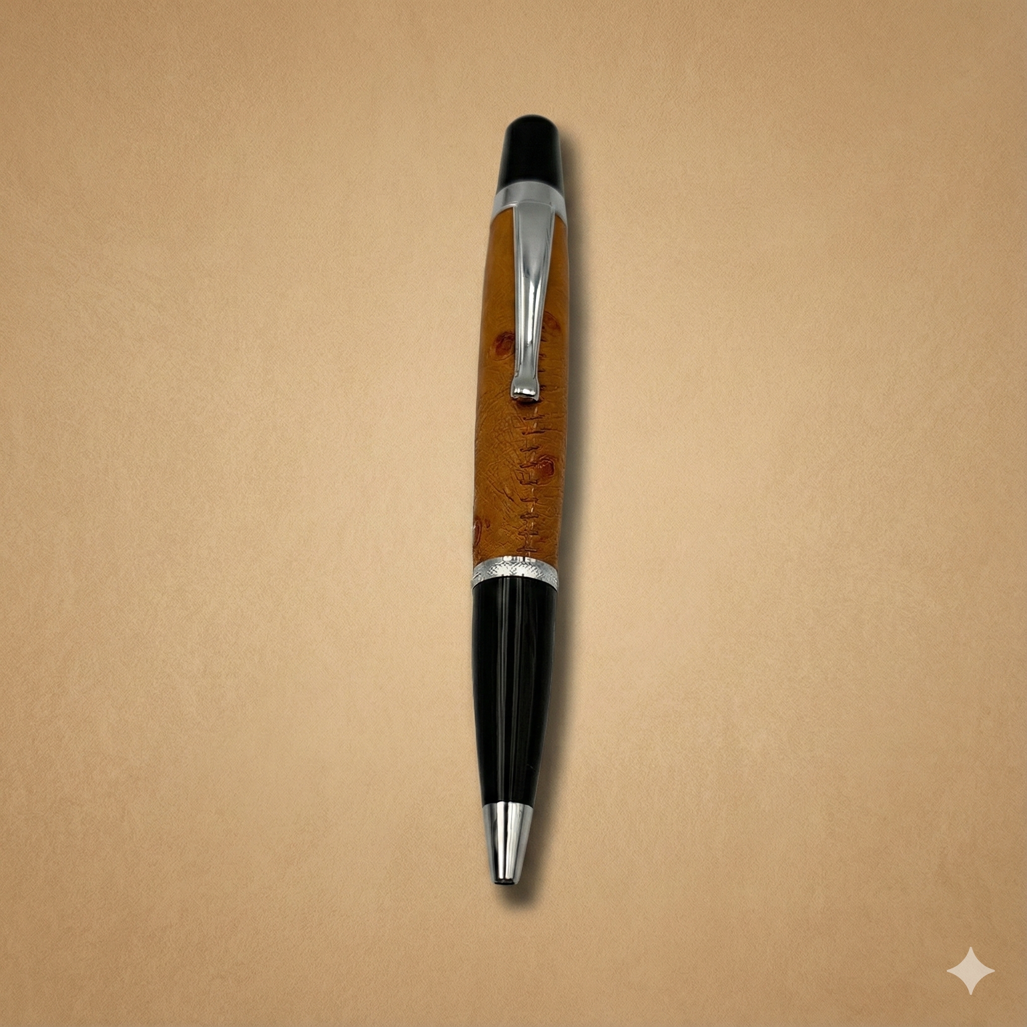 Kugelschreiber Silas cognac LE10192-co Ansicht 1