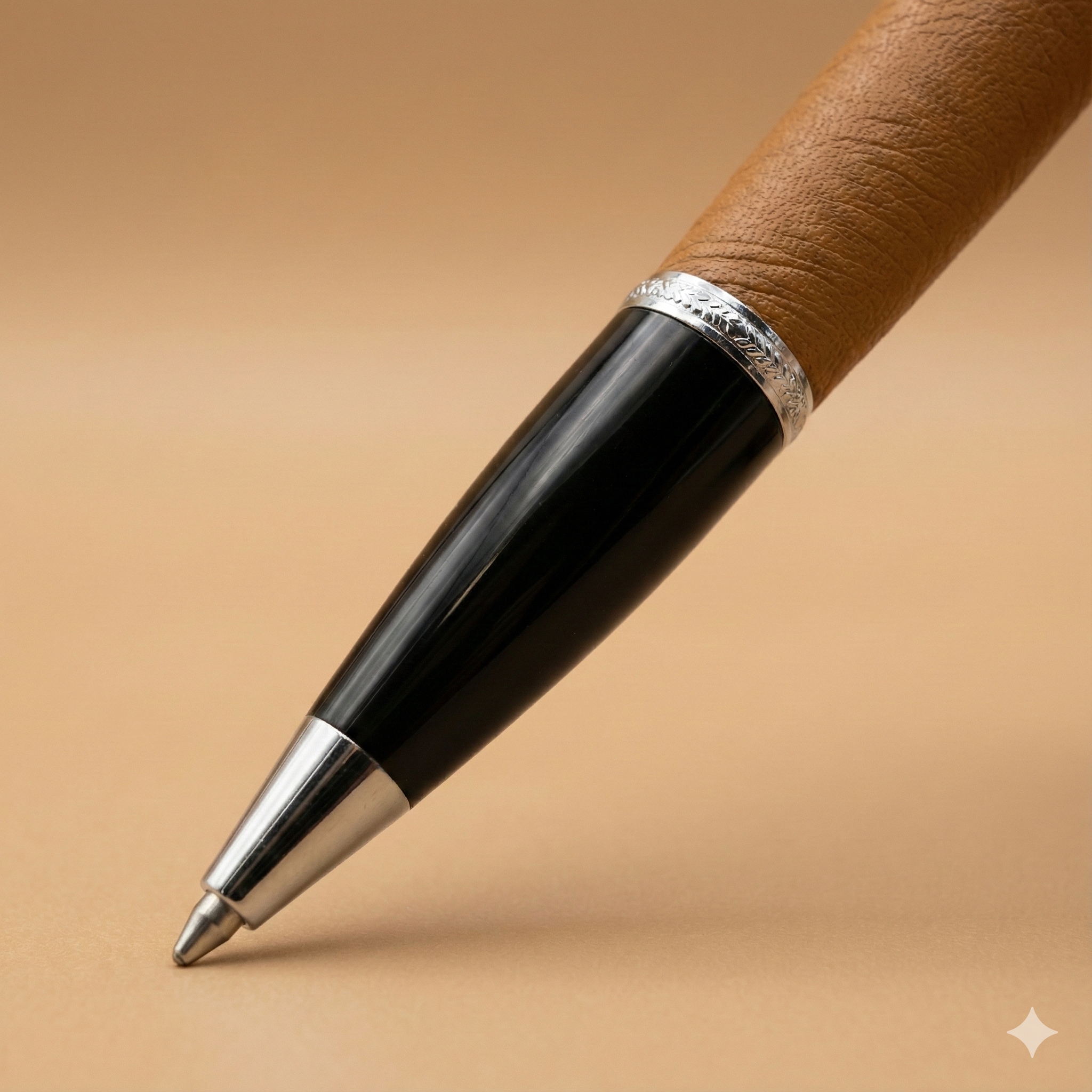 Kugelschreiber Silas cognac LE10192-co Detailansicht 2